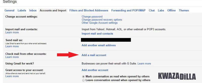 Gmail Settings, Accounts and Import