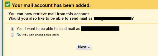 Successfully add an email account